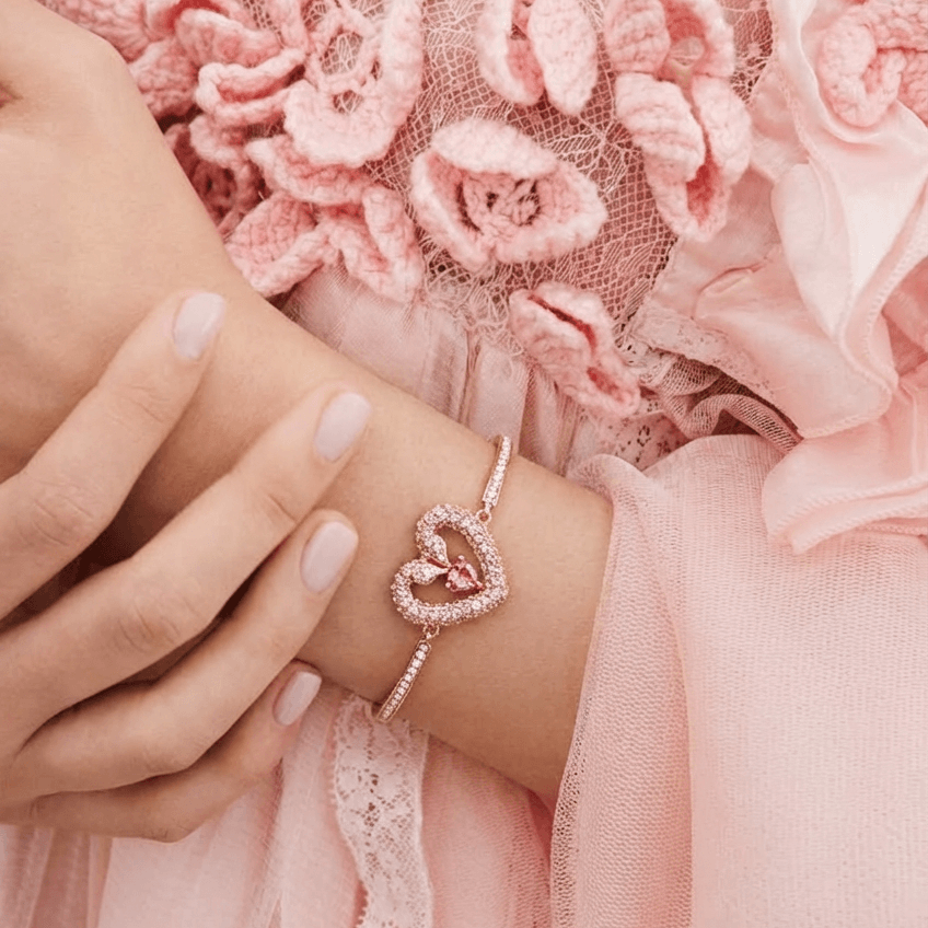 Sparking Heart Bangle
