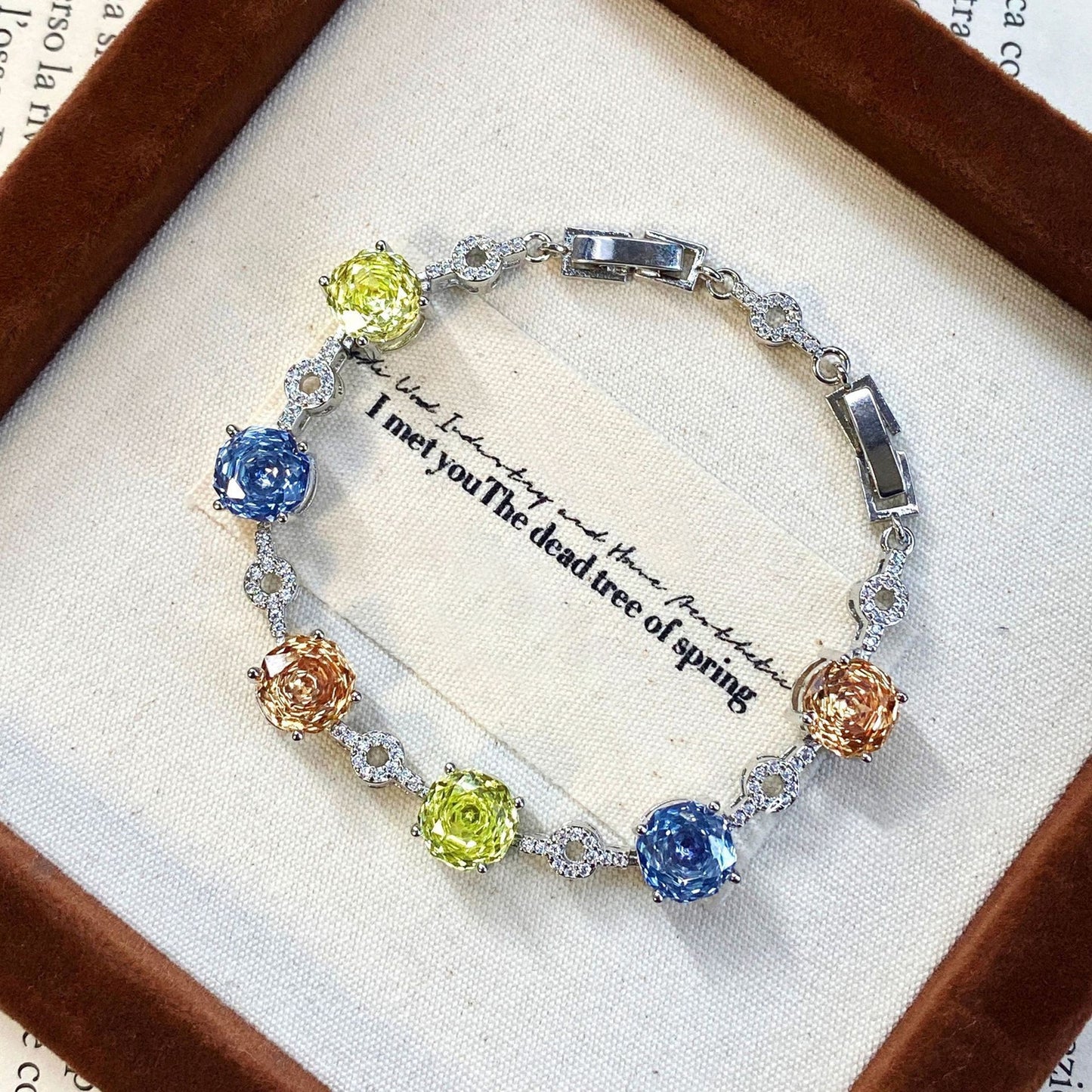 Color Swirl Link Bracelet