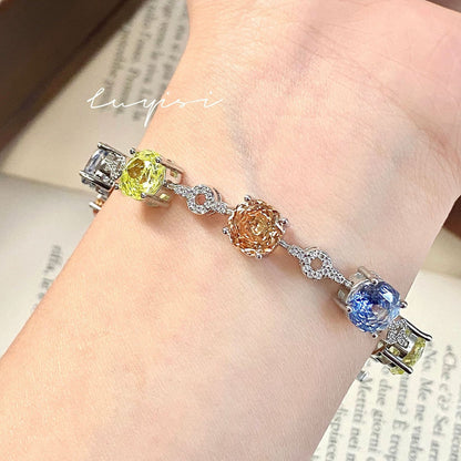 Color Swirl Link Bracelet
