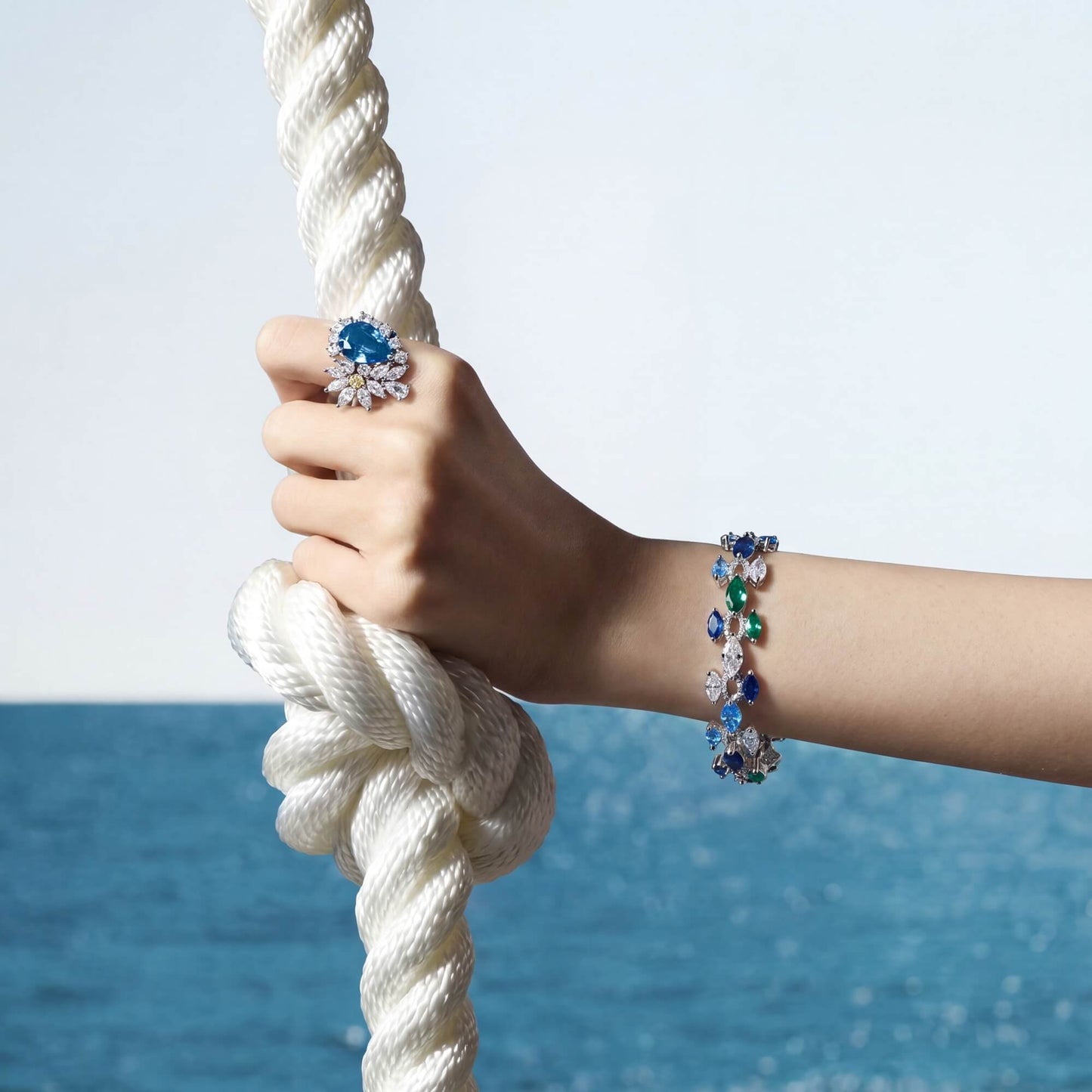 Ice Blue Ocean Bracelet