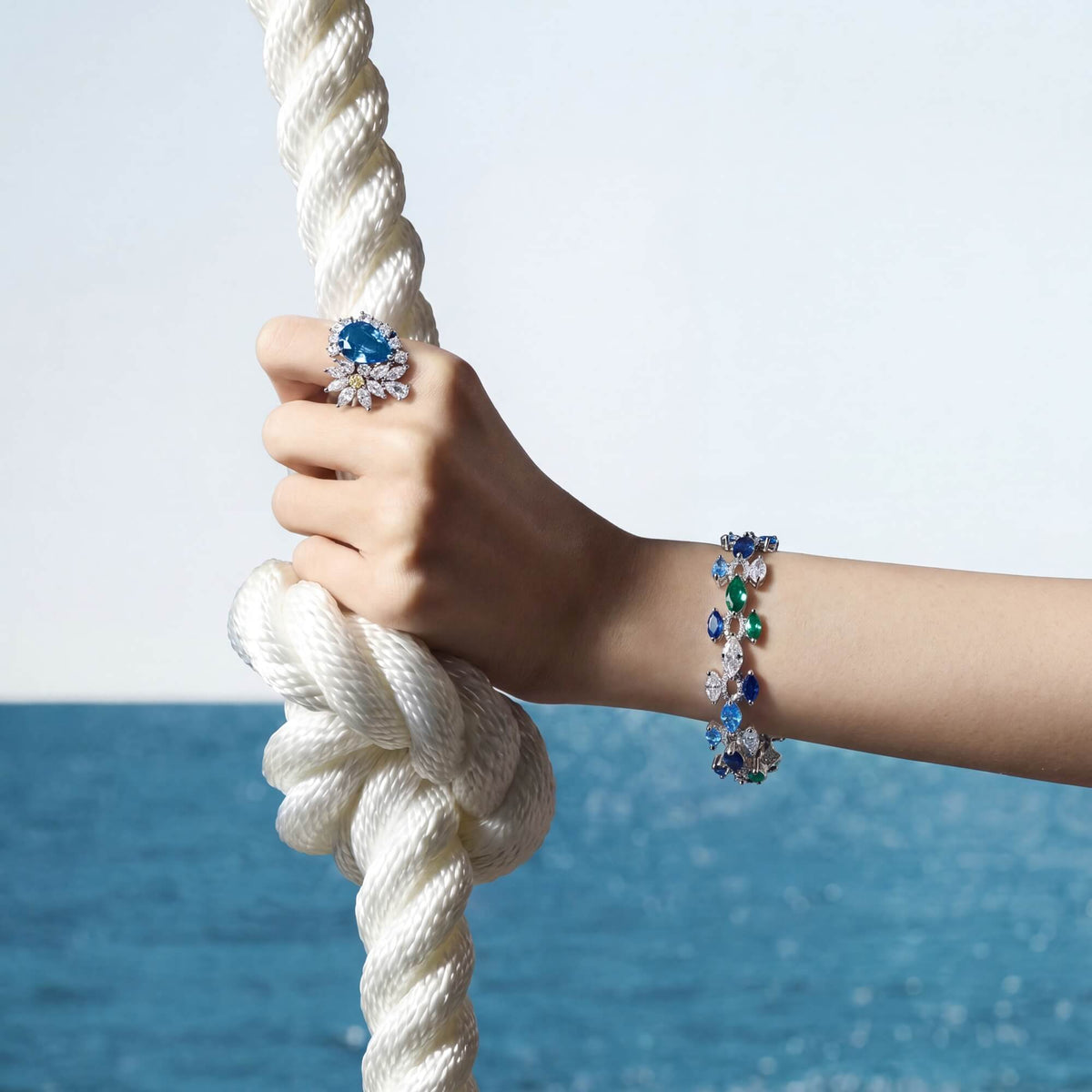 Ice Blue Ocean Bracelet