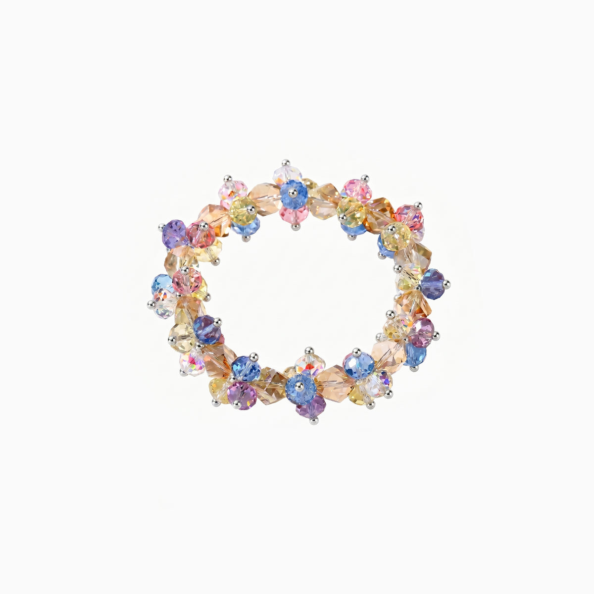 Bloom Wreath Blue Crystal Bracelet