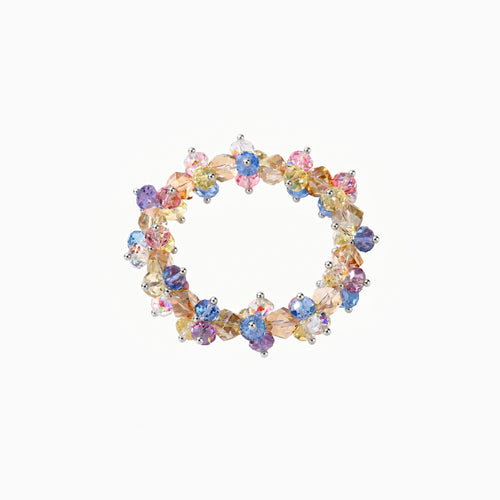Bloom Wreath Blue Crystal Bracelet