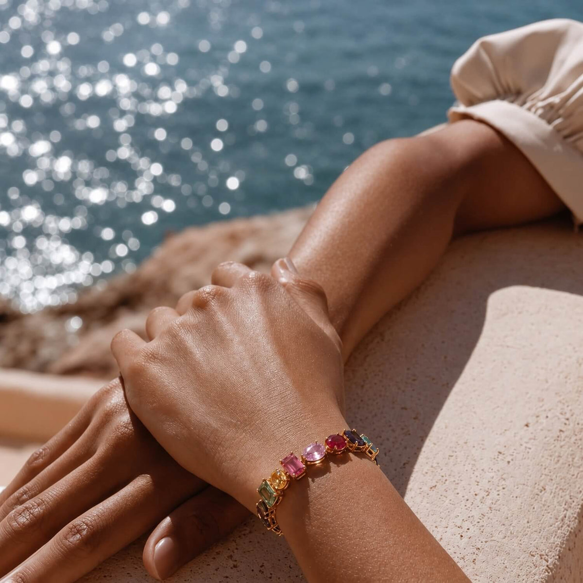Multi-color Mixed Scatter Bracelet
