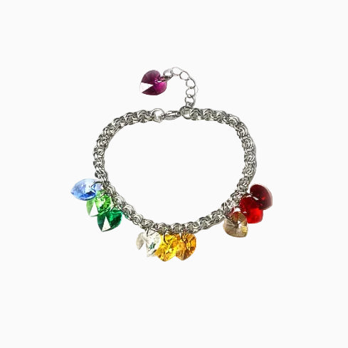 Color Heart Crystal Bracelet