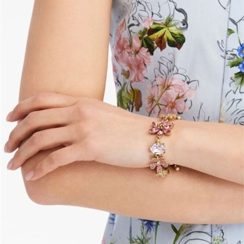 Floral Gemline Bracelet