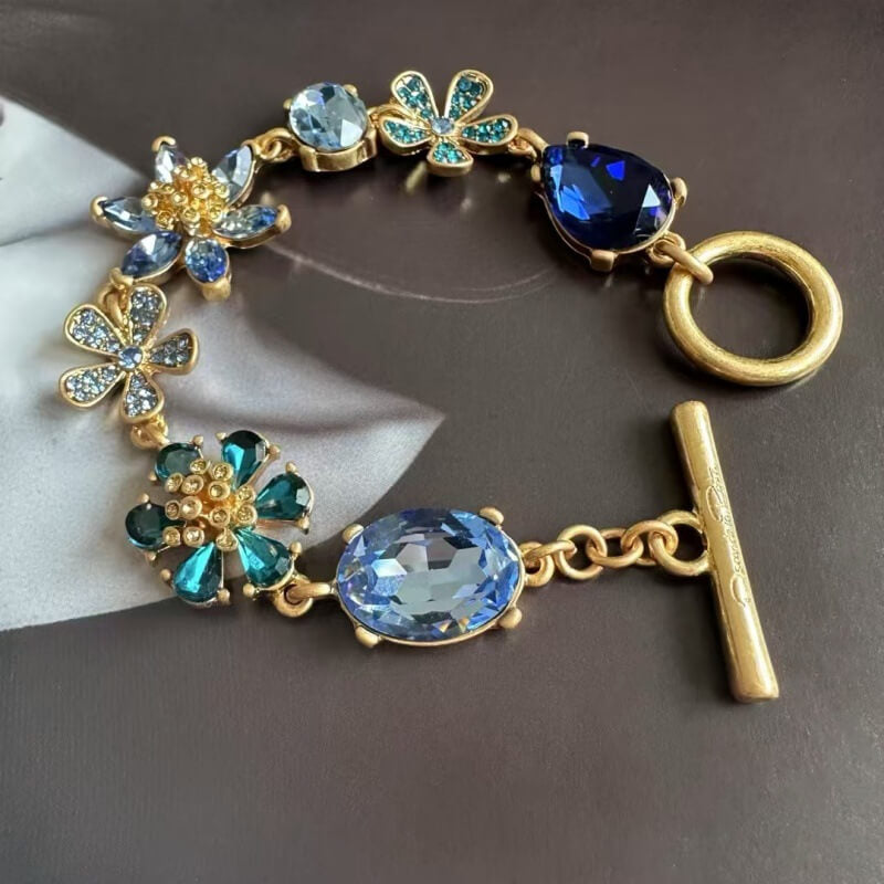 Floral Gemline Bracelet