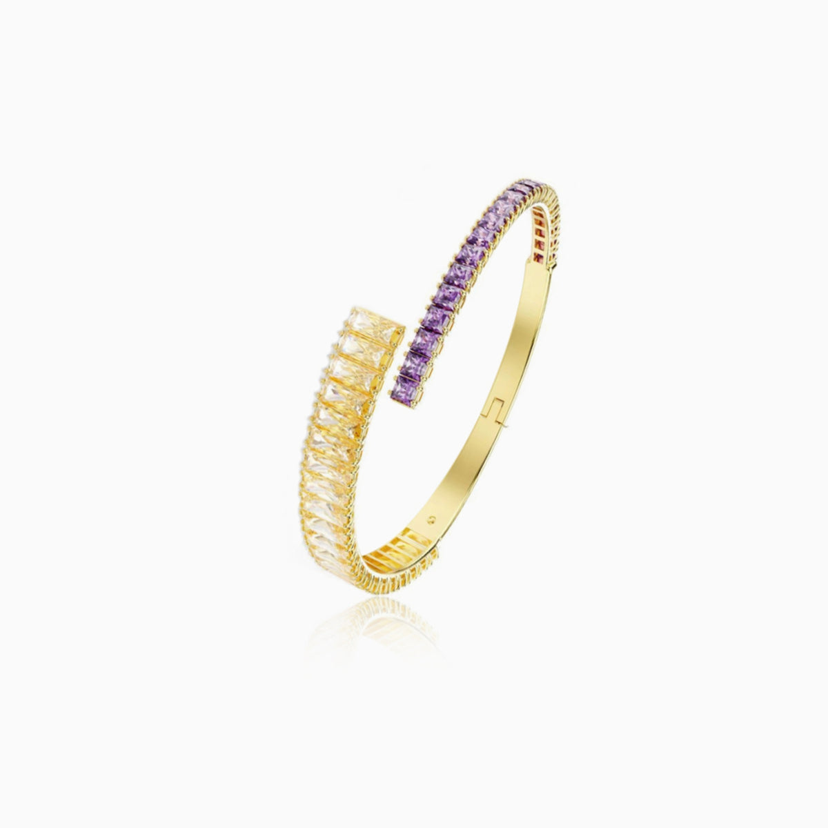Color-Block Baguette Bangle