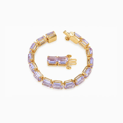 Lavender Rectangle Bracelet