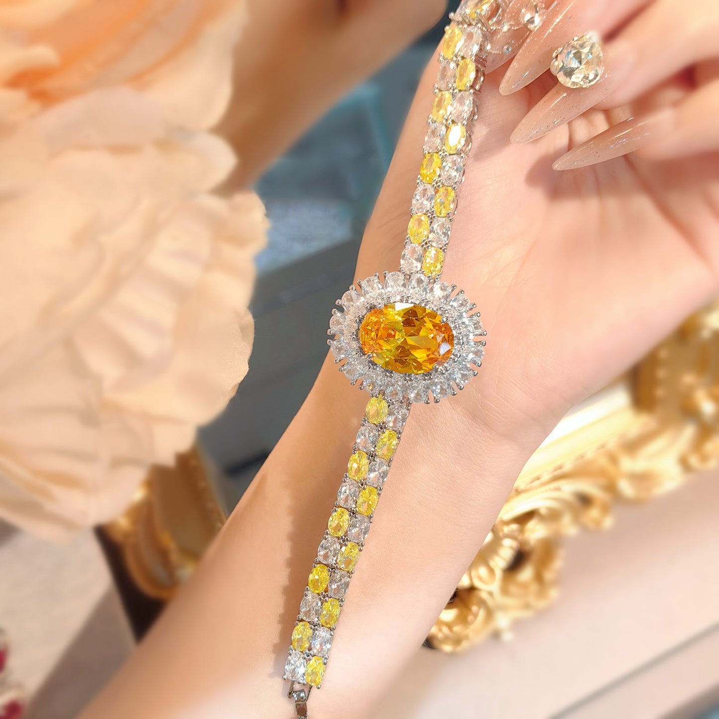 Sunburst Halo Bracelet