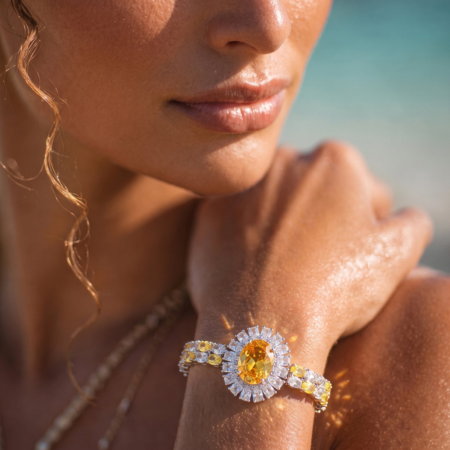 Sunburst Halo Bracelet
