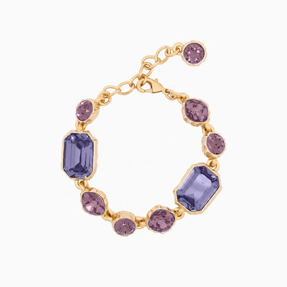 Purple Gem Link Bracelet