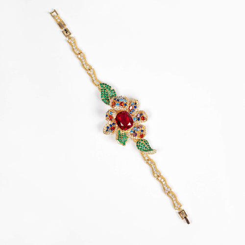 Red Bloom Bracelet
