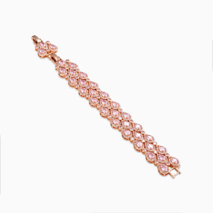 Pink Teardrop Garland Bracelet