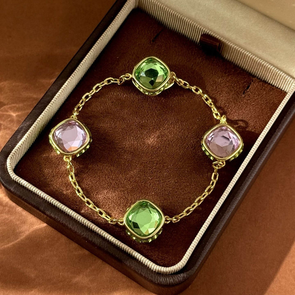 Gem Duo Chain Bracelet