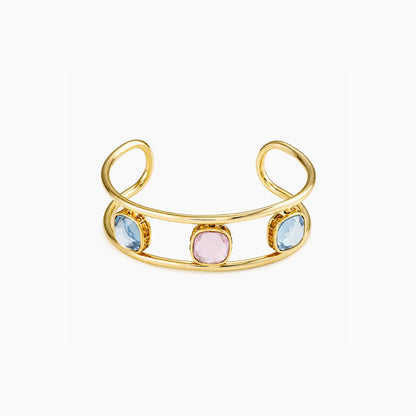 Reversible Gem Cuff Bangle