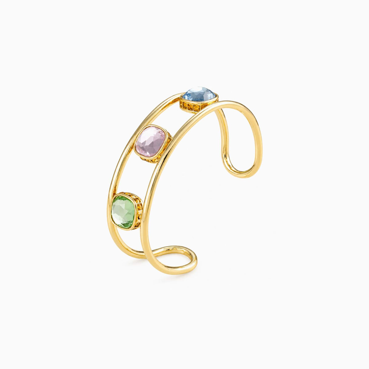 Reversible Gem Cuff Bangle
