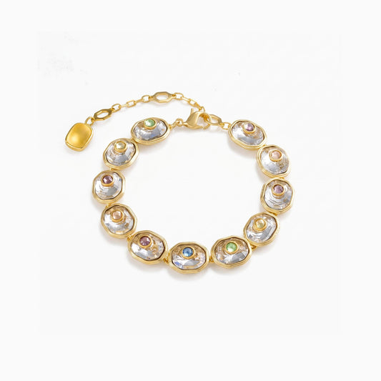 Crystal Inlay Bracelet