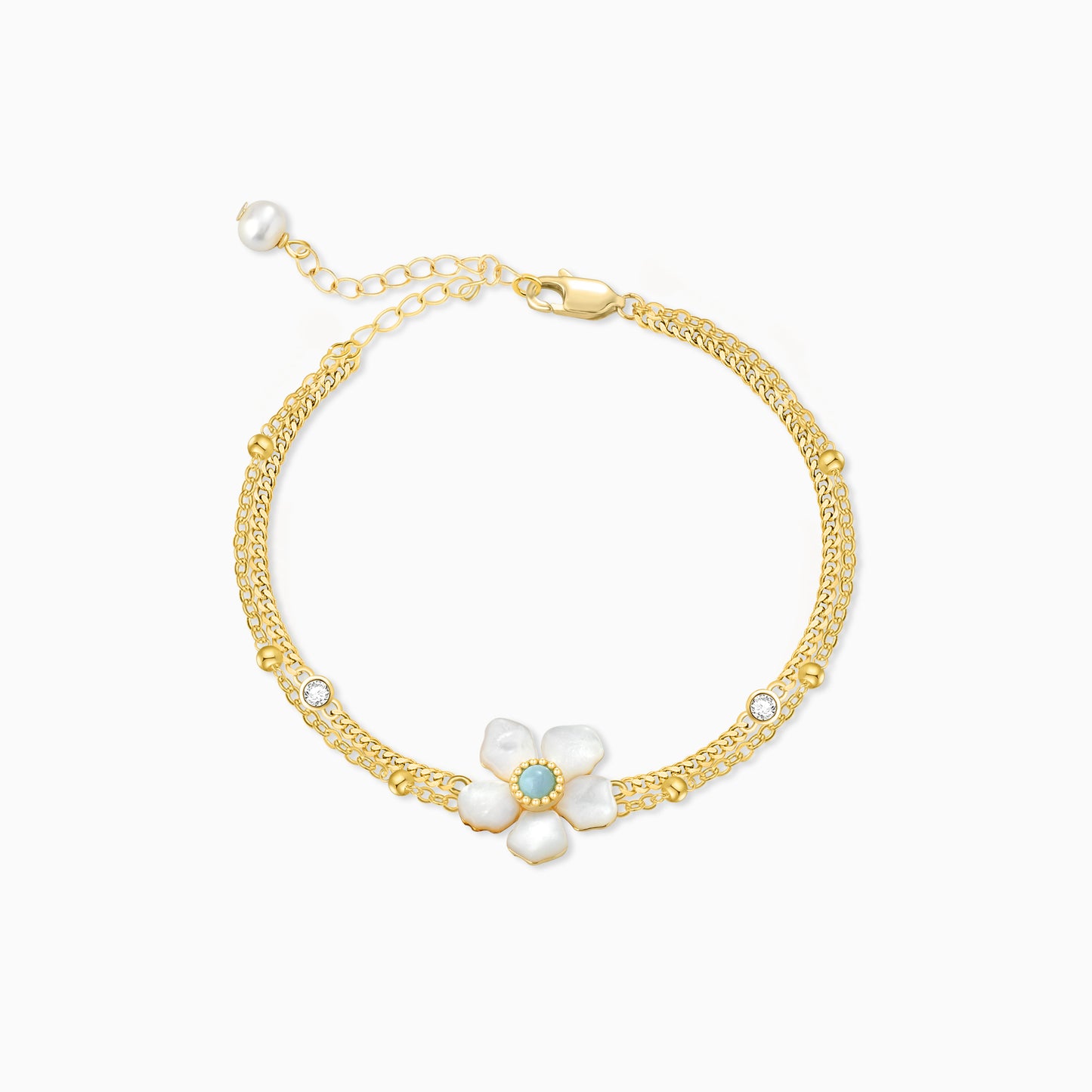 Double-Layer Blossom Bracelet
