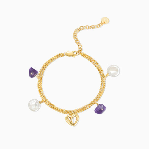 Amethyst Double-Layer Bracelet
