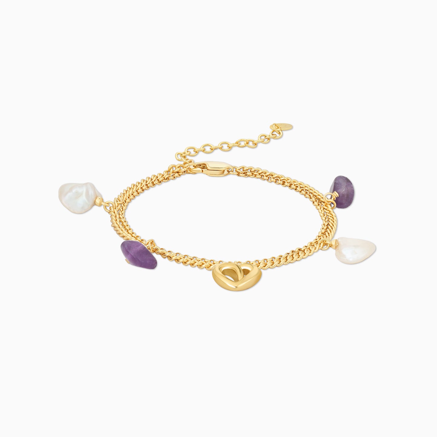 Amethyst Double-Layer Bracelet