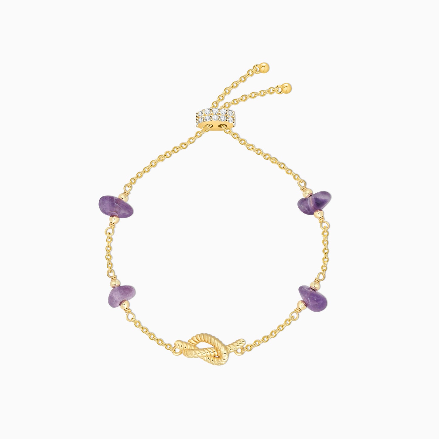 Amethyst Adjustable Bracelet