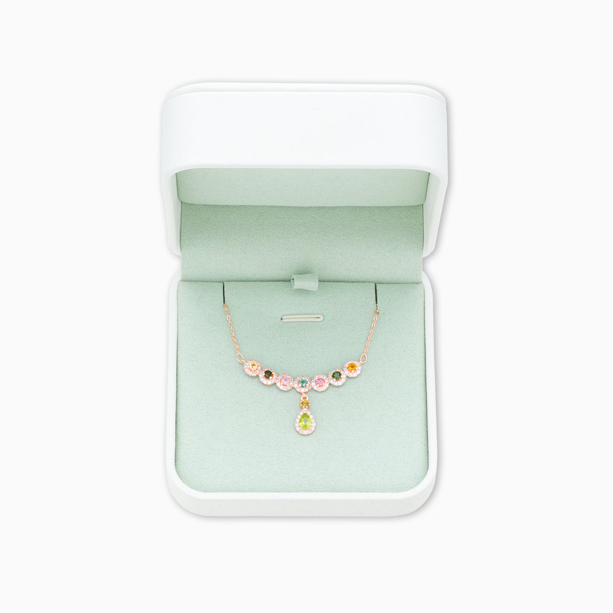 Radiant Sunburst Tourmaline Pendant