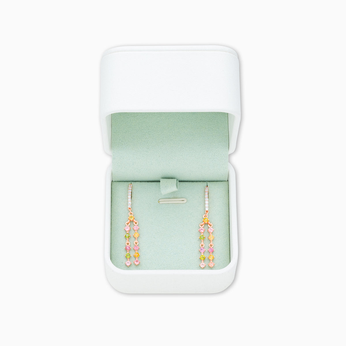 Serene Azure Whisper Tourmaline Earrings
