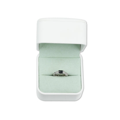 Black Tourmaline Crown Ring