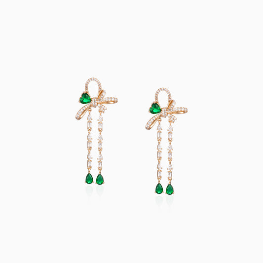 Bowline Emerald-Green Earrings