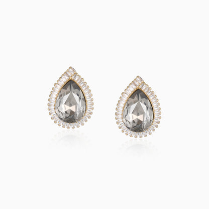 Brilliant Halo Teardrop Earrings