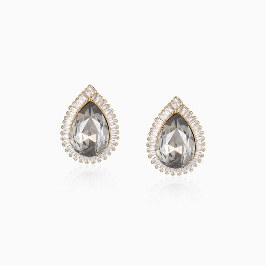 Brilliant Halo Teardrop Earrings