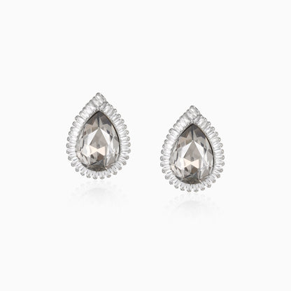 Brilliant Halo Teardrop Earrings