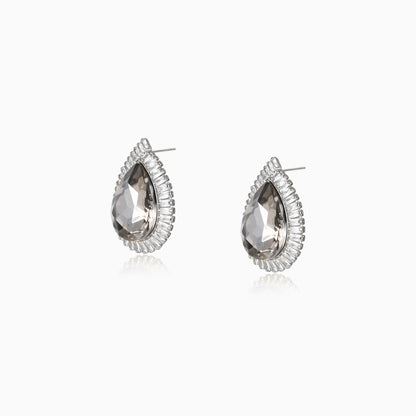 Brilliant Halo Teardrop Earrings