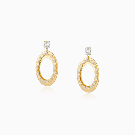 Gleam Oval Dangle Earrings