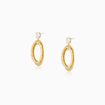Gleam Oval Dangle Earrings
