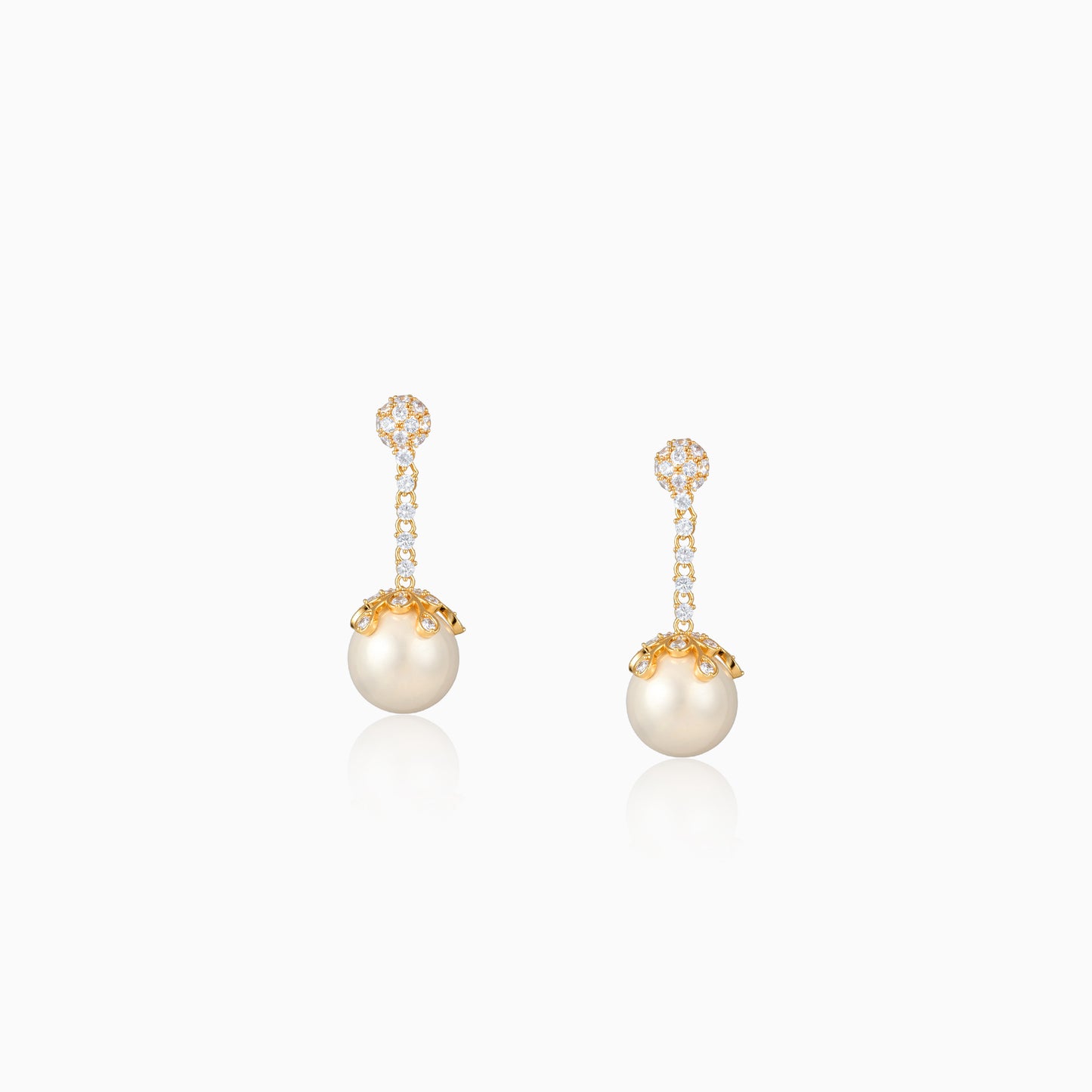 Radiant Pearl Dangle Earrings