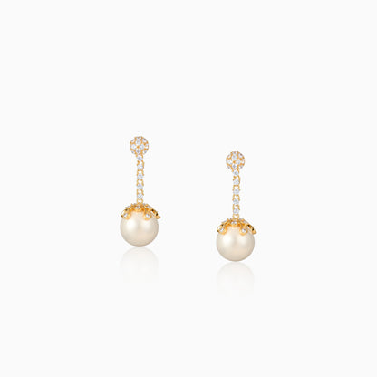 Radiant Pearl Dangle Earrings
