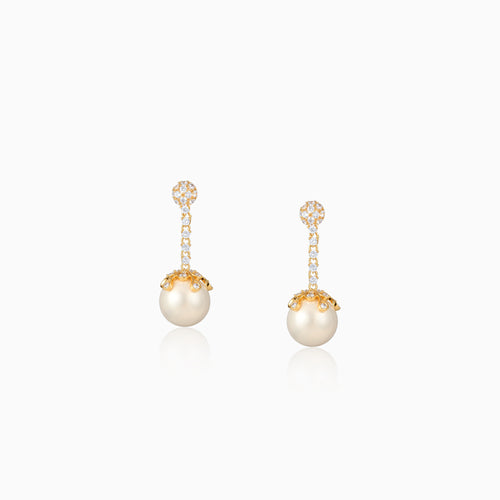Radiant Pearl Dangle Earrings