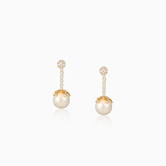 Radiant Pearl Dangle Earrings