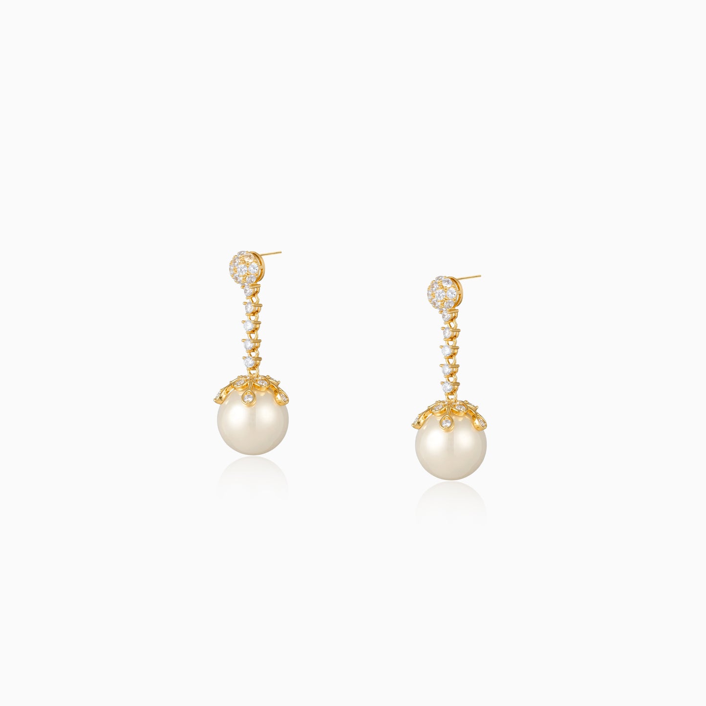 Radiant Pearl Dangle Earrings