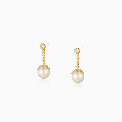 Radiant Pearl Dangle Earrings
