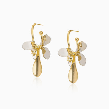 Two-Tone Petal Bloom Earrings