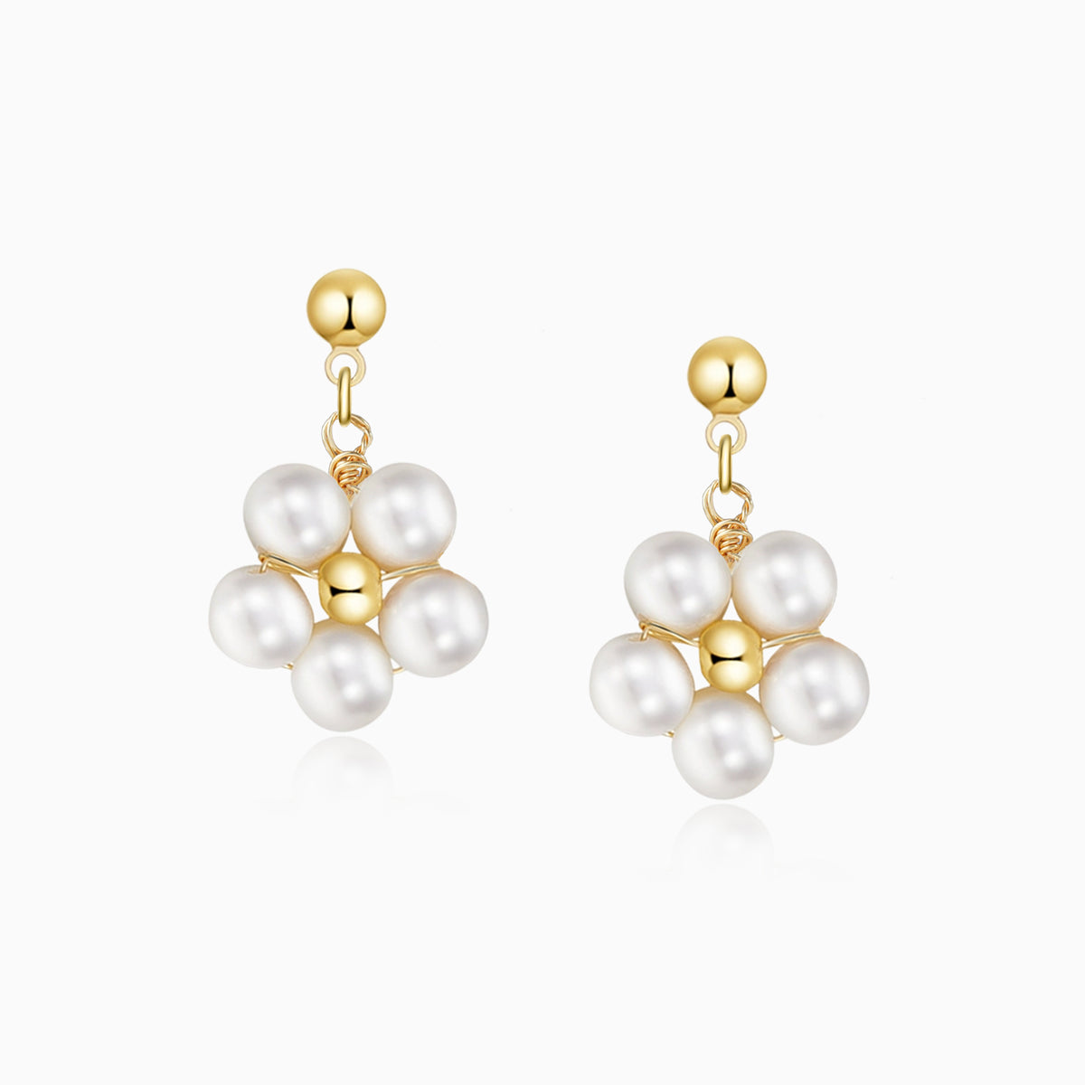 Natural Pearl Clusters Earrings