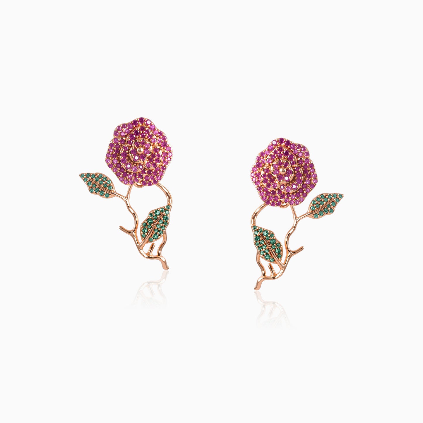 Bloom Rose Statement Earrings