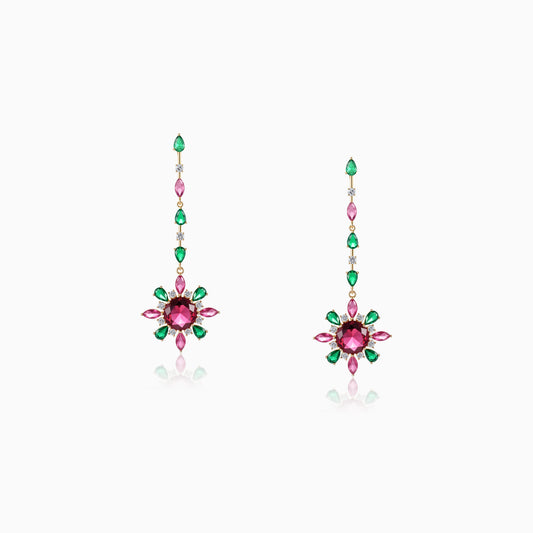 Starburst Floral Drop Earrings