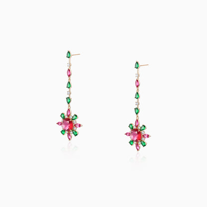 Starburst Floral Drop Earrings