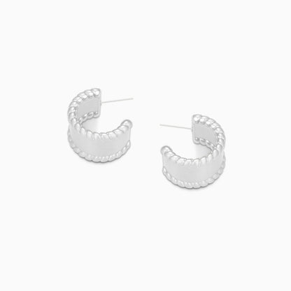 Rope-Trim Bold  Hoops Earrings