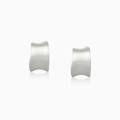Modern Wave Curve Hoop Earrings