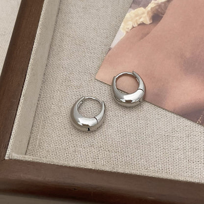 Fluid Teardrop Hoop Earrings